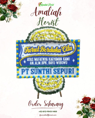 Papan Bunga Duka di Suka Bangun