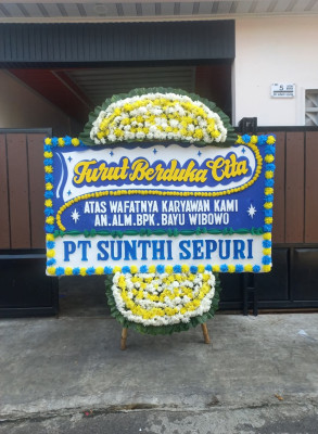 Papan Bunga Duka di Suka Bangun
